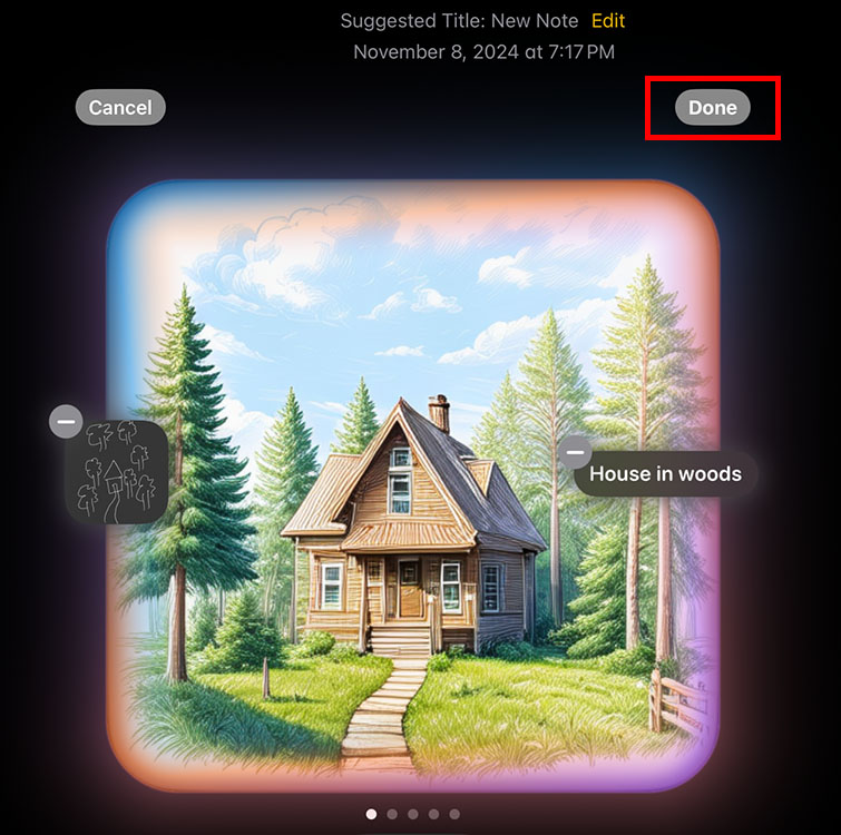 How to Use Image Wand on iPad with iPadOS 18 4 Image Wand generated sketches for image description based on rough sketch